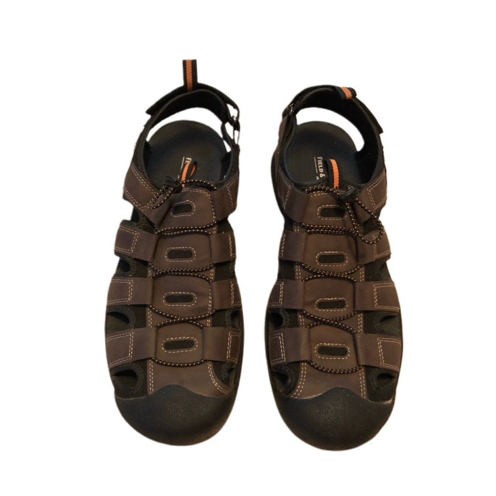 Field & Stream Mens Size 11 Brown Hiking Fisherman Adjustable Sandals